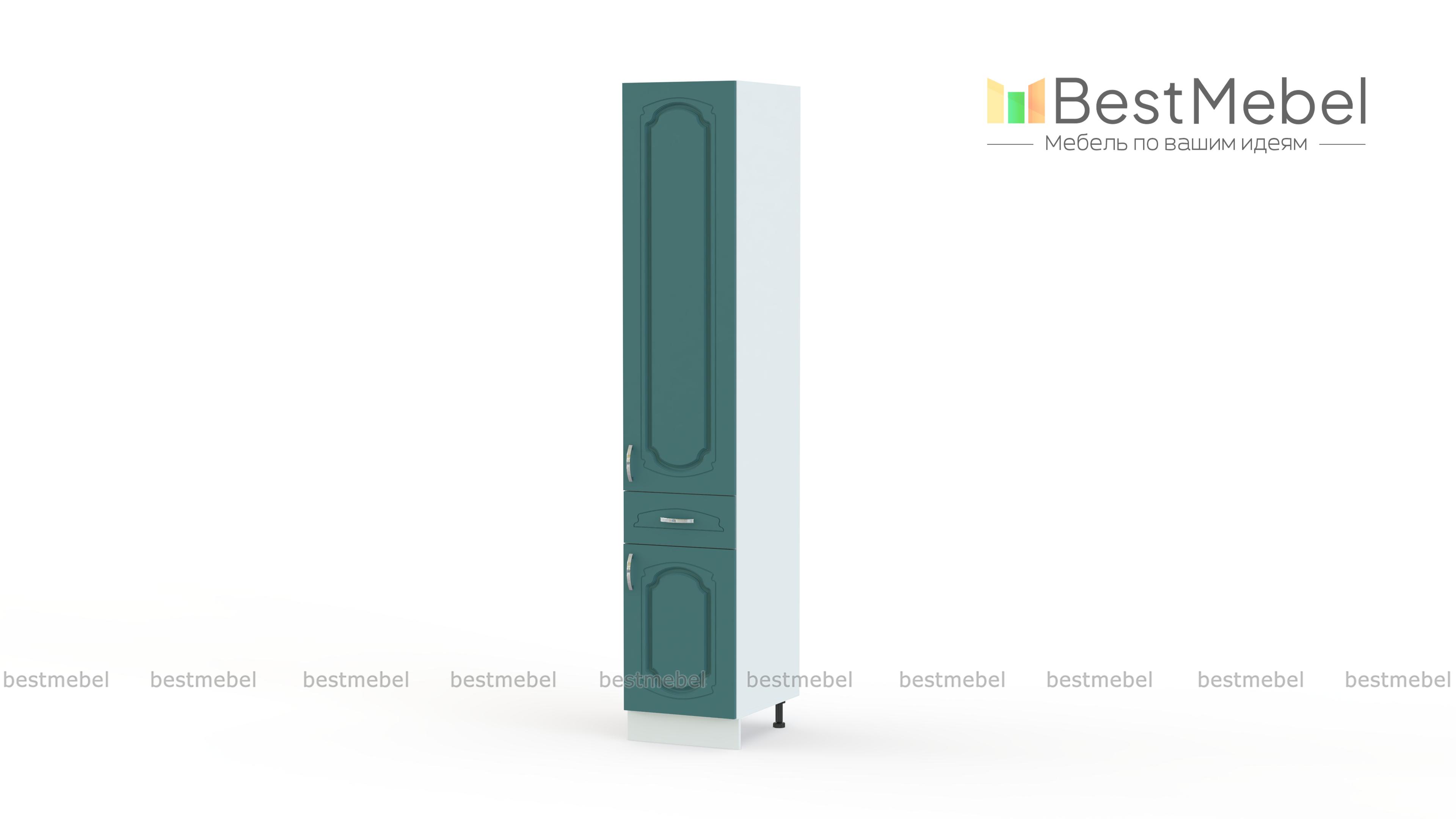 Шкаф пенал с дверцами и 1-м ящиком Настя BMS - Фото