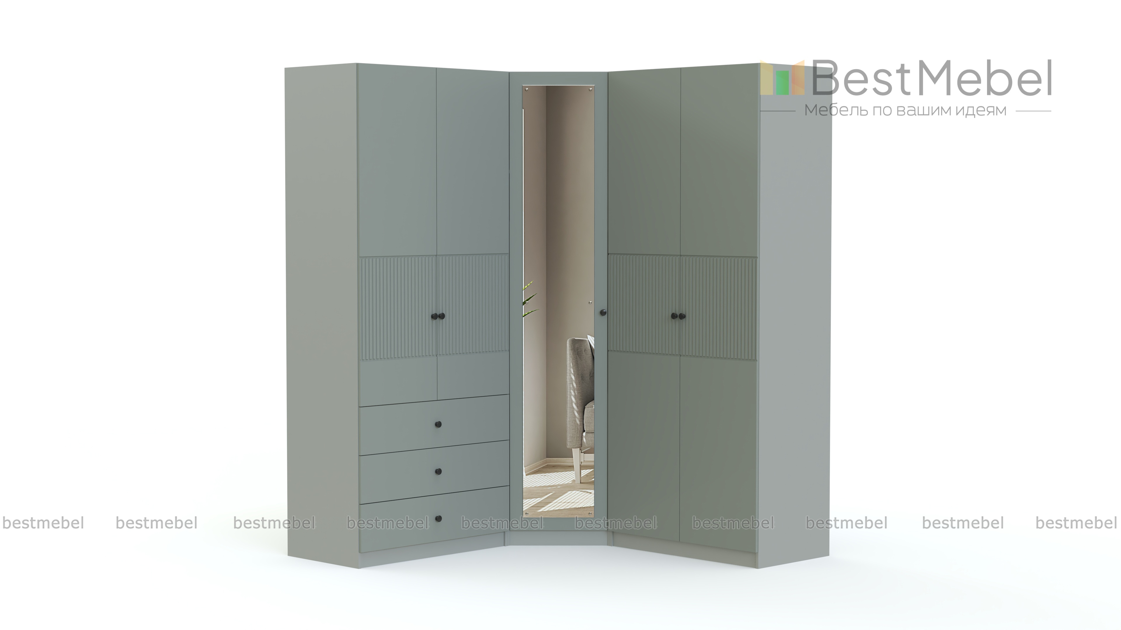 Шкаф угловой Ланс 43 BMS