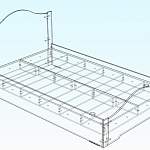 Чертеж Кровать Виктория №20 BMS