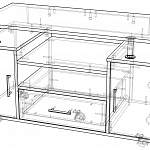 Чертеж Тумба ТВ Фаворит 02 BMS
