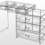 Схема сборки Туалетный столик Манго BMS