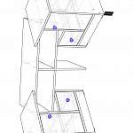Чертеж Тумба угловая под ТВ Роми 6 BMS