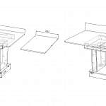 Схема сборки Кухонный стол Остров BMS