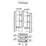 Чертеж Распашной шкаф Винтер BMS