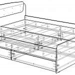 Чертеж Кровать Астория 2-10 BMS