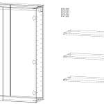 ЭСКИЗ Подвесной шкаф Греко 7 BMS (740х1000х260)