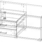 Чертеж Тумба ТВ Эдем BMS