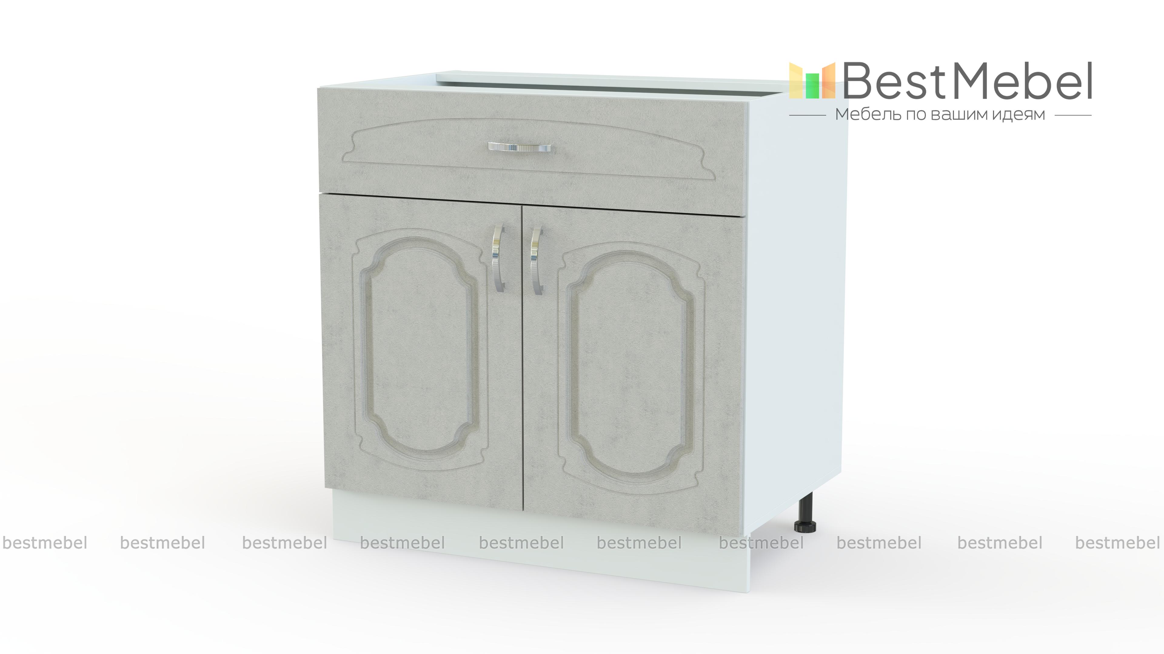 Шкаф нижний с 2-мя дверцами и ящиком Настя BMS - Фото