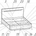 Чертеж Кровать Гектор BMS