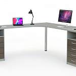 Угловой письменный стол для двоих Нико 80 BMS - Фото 4