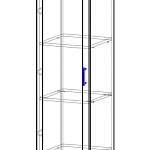 Чертеж Шкаф книжный 1 №1 BMS