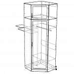 Схема сборки Угловой шкаф с антресолью Арфа 7 МДФ BMS