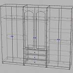 Чертеж Распашной шкаф Марьяна-2 BMS