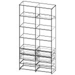 Схема сборки Стеллаж для одежды Мирта 85 BMS