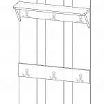 Чертеж Вешалка Ариель 2 BMS