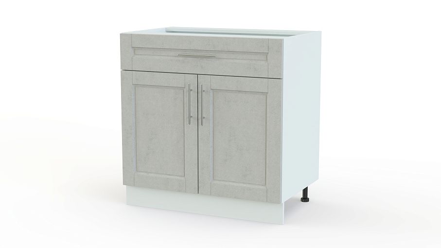 Шкаф нижний с 2-мя дверцами и ящиком Сканди BMS - Фото