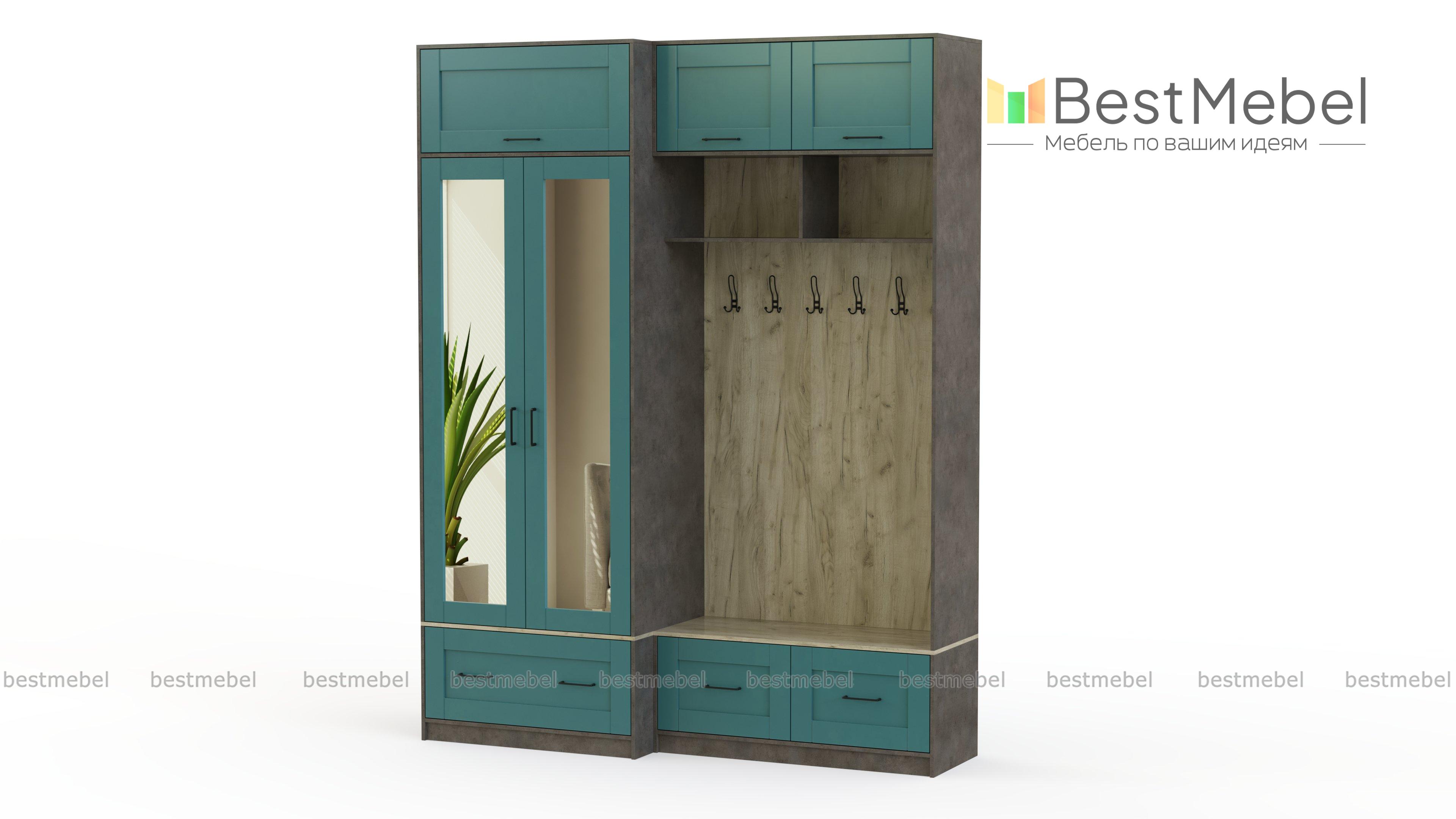 Прихожая Лазурь 13 BMS - Фото