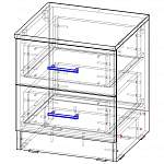 Чертеж Прикроватная тумба Светлана 10 BMS
