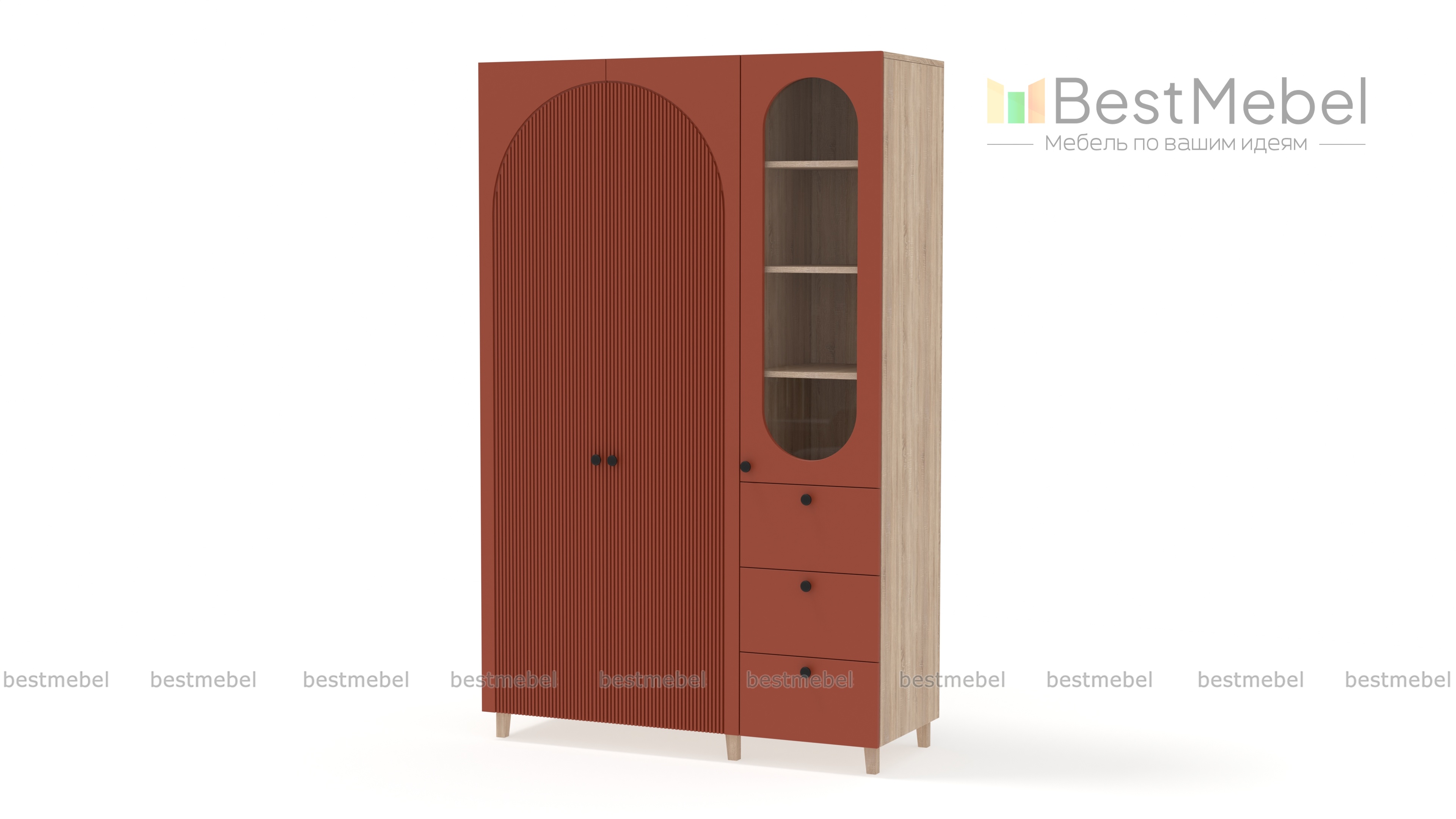 Шкаф распашной Вивьен 23 BMS