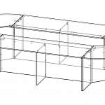 Чертеж Стол для переговоров Акация 2 BMS