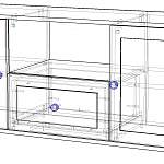 Чертеж Тумба ТВ Шерлок 3 BMS