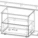 Чертеж Секция мебельная Карина КМ-7 BMS