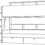 Чертеж Детская кровать Голда 9 BMS