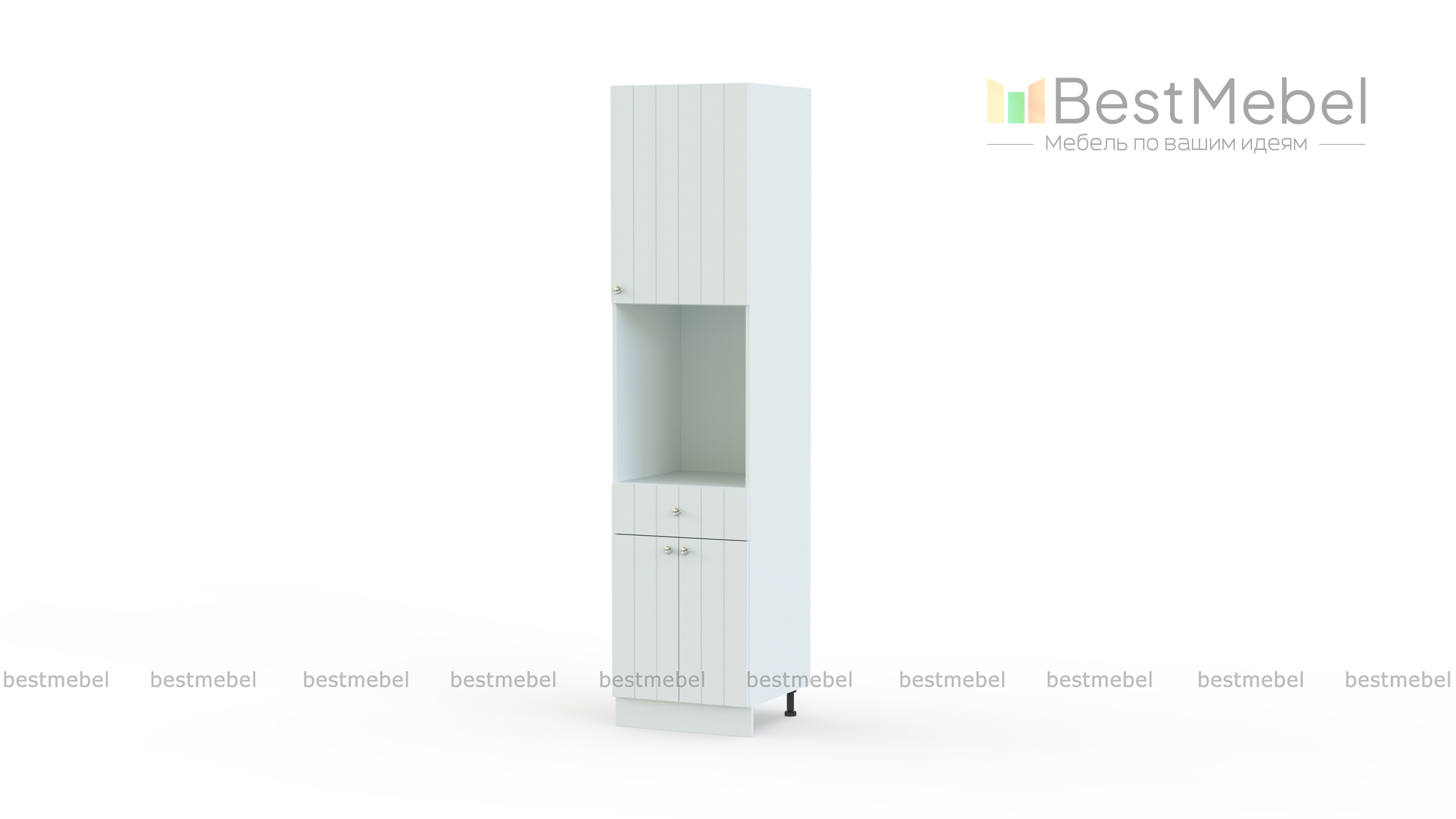 Шкаф пенал с дверцами и 1-м ящиком Прованс BMS