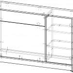Чертеж Тумба для таблиц Сапфир BMS