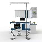 Кухня с барной стойкой Альба-1 BMS - Фото 3