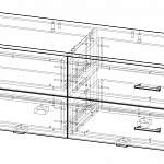 Чертеж Тумба под ТВ Марс 2 BMS