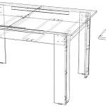 Стол обеденный раздвижной Хьюстон Каттхилт BMS