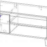 Чертеж ТВ тумба PGJ13 BMS