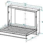 Шкаф-кровать трансформер Ная 1 BMS